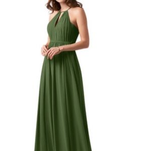 Azazies olive green bridesmaids dress size 4